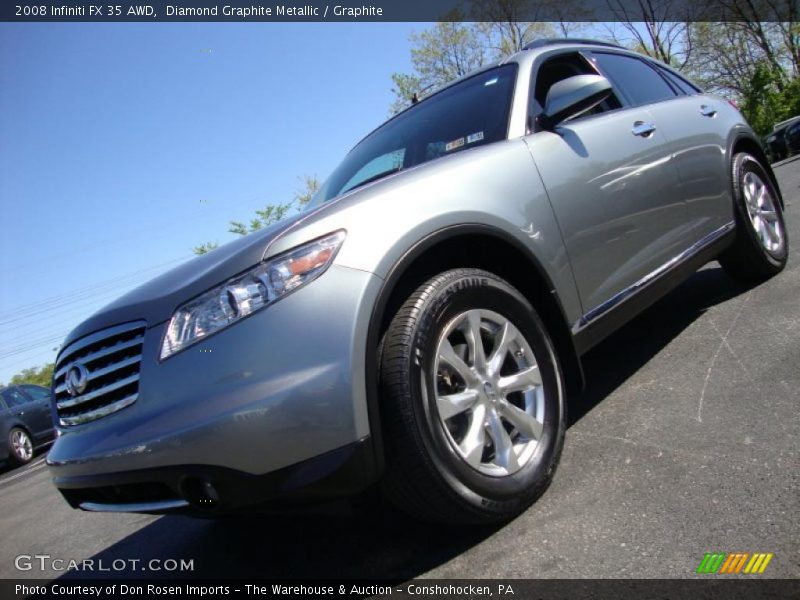 Diamond Graphite Metallic / Graphite 2008 Infiniti FX 35 AWD