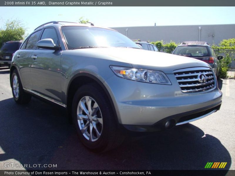 Diamond Graphite Metallic / Graphite 2008 Infiniti FX 35 AWD