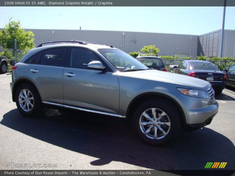 Diamond Graphite Metallic / Graphite 2008 Infiniti FX 35 AWD
