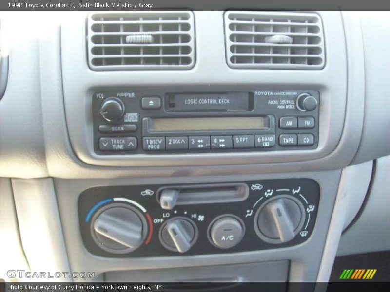 Satin Black Metallic / Gray 1998 Toyota Corolla LE