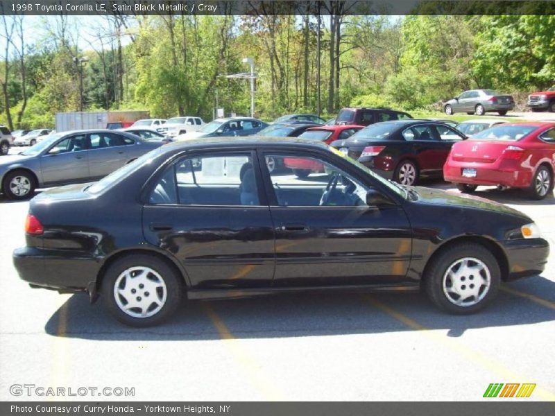 Satin Black Metallic / Gray 1998 Toyota Corolla LE