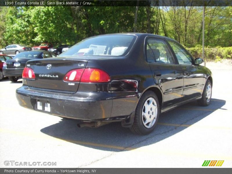 Satin Black Metallic / Gray 1998 Toyota Corolla LE
