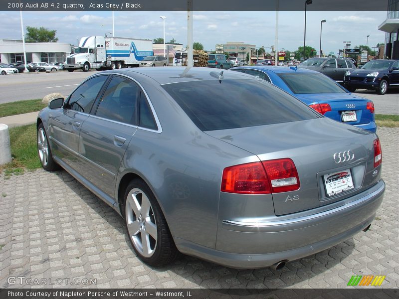 Atlas Grey / Black 2006 Audi A8 4.2 quattro