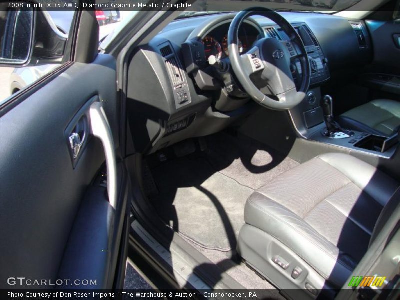Diamond Graphite Metallic / Graphite 2008 Infiniti FX 35 AWD