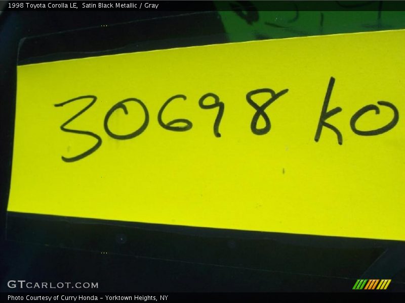 Satin Black Metallic / Gray 1998 Toyota Corolla LE
