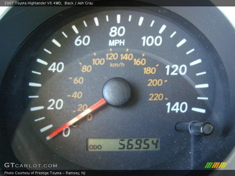 Black / Ash Gray 2007 Toyota Highlander V6 4WD