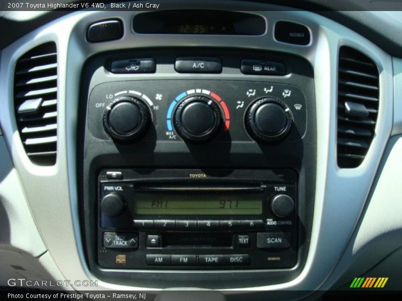 Black / Ash Gray 2007 Toyota Highlander V6 4WD