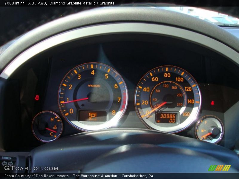 Diamond Graphite Metallic / Graphite 2008 Infiniti FX 35 AWD