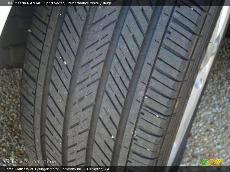 Performance White / Beige 2008 Mazda MAZDA6 i Sport Sedan