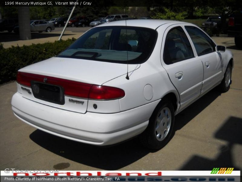 Vibrant White / Gray 1996 Mercury Mystique GS