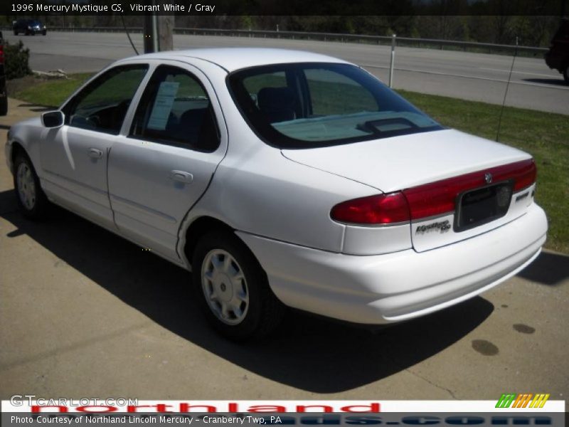 Vibrant White / Gray 1996 Mercury Mystique GS