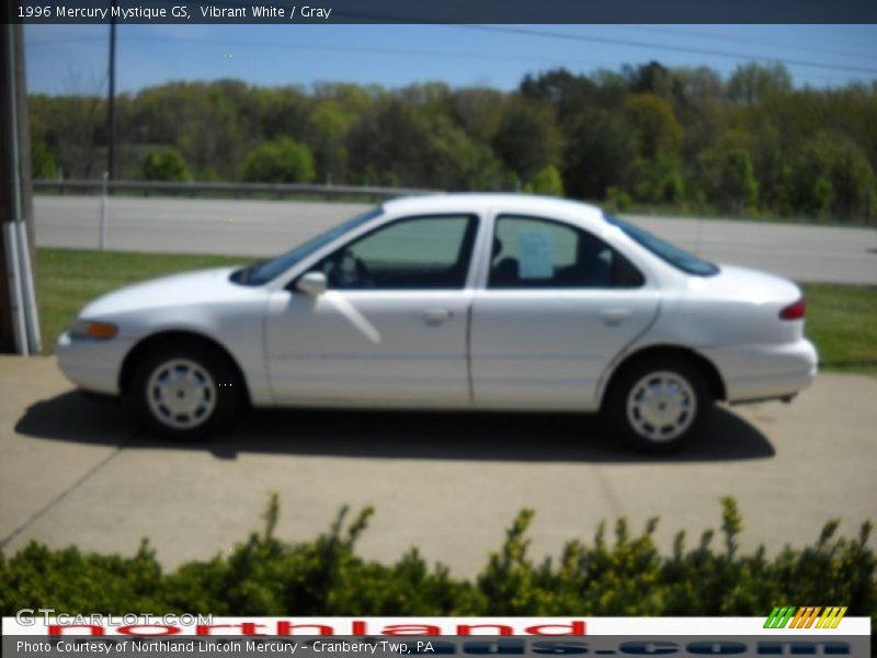 Vibrant White / Gray 1996 Mercury Mystique GS