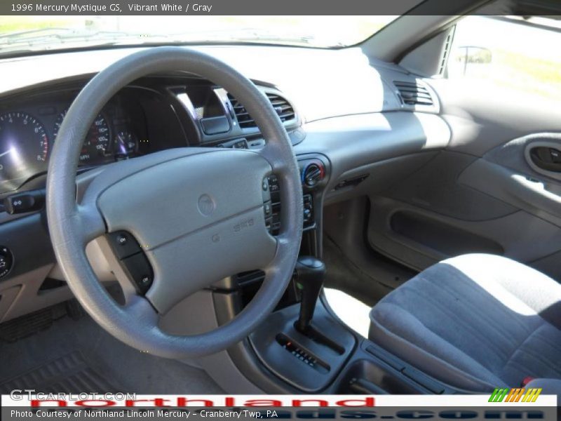 Vibrant White / Gray 1996 Mercury Mystique GS