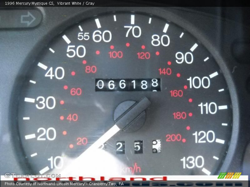 Vibrant White / Gray 1996 Mercury Mystique GS