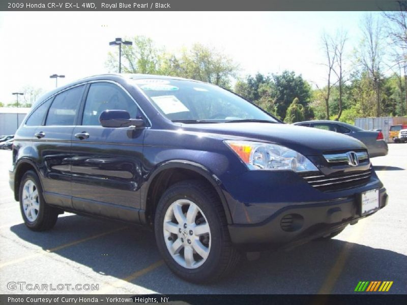 Royal Blue Pearl / Black 2009 Honda CR-V EX-L 4WD