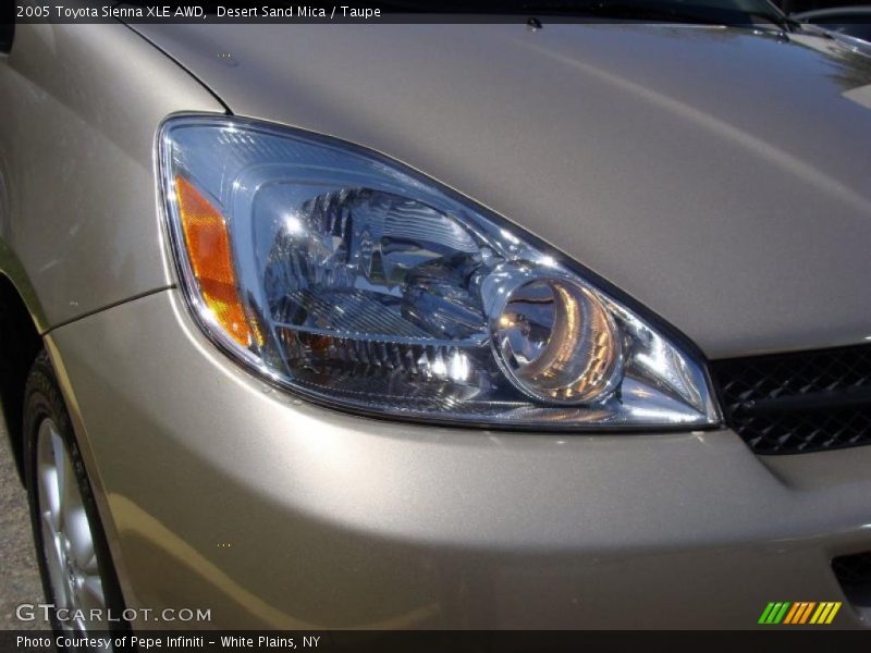 Desert Sand Mica / Taupe 2005 Toyota Sienna XLE AWD