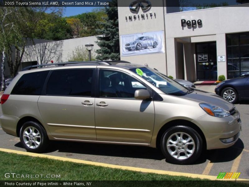 Desert Sand Mica / Taupe 2005 Toyota Sienna XLE AWD