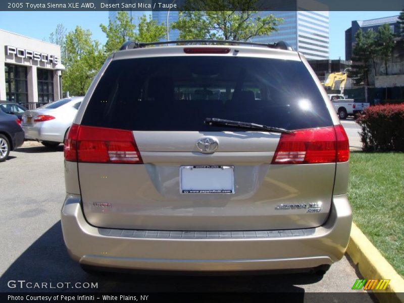 Desert Sand Mica / Taupe 2005 Toyota Sienna XLE AWD