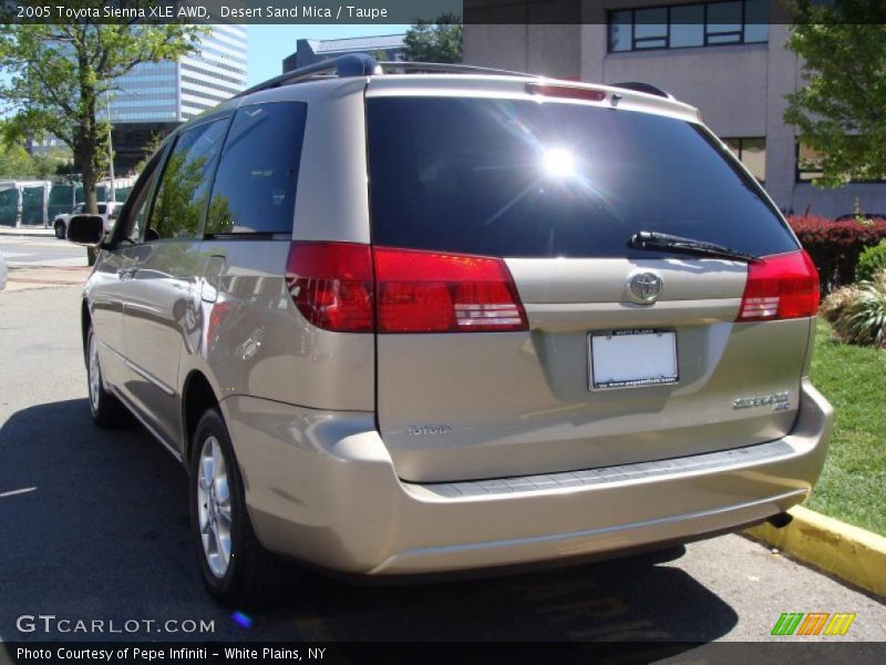 Desert Sand Mica / Taupe 2005 Toyota Sienna XLE AWD