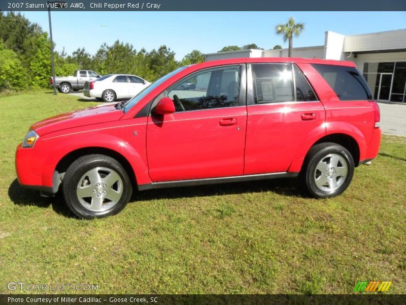 Chili Pepper Red / Gray 2007 Saturn VUE V6 AWD