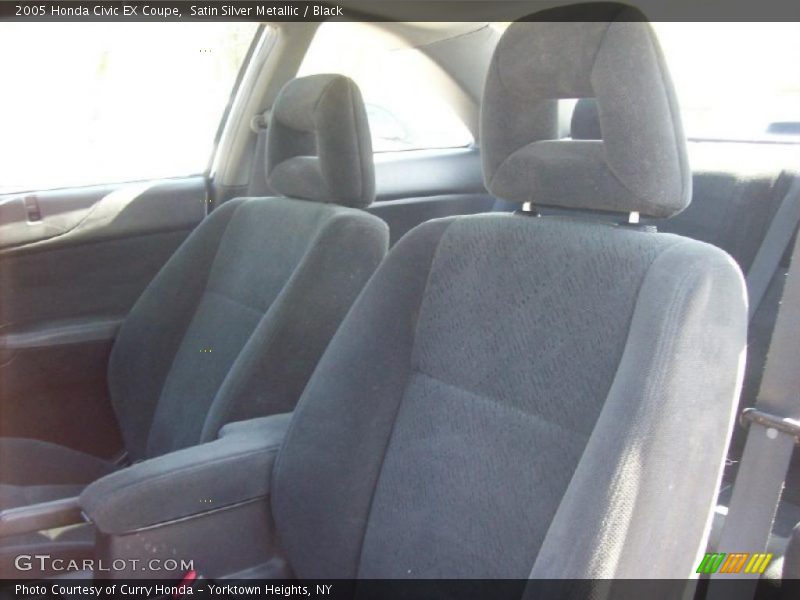 Satin Silver Metallic / Black 2005 Honda Civic EX Coupe