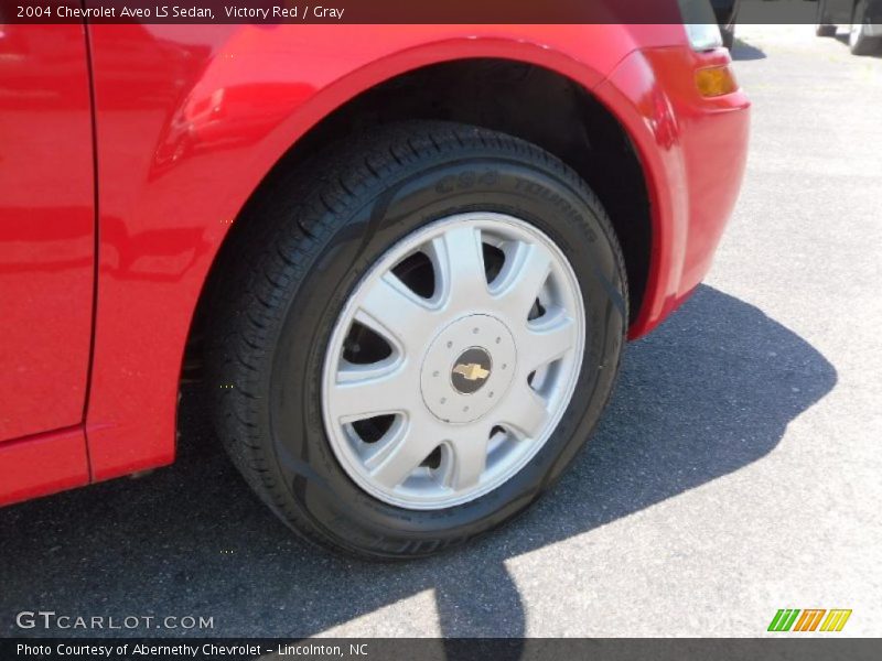 Victory Red / Gray 2004 Chevrolet Aveo LS Sedan