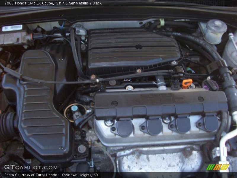 Satin Silver Metallic / Black 2005 Honda Civic EX Coupe