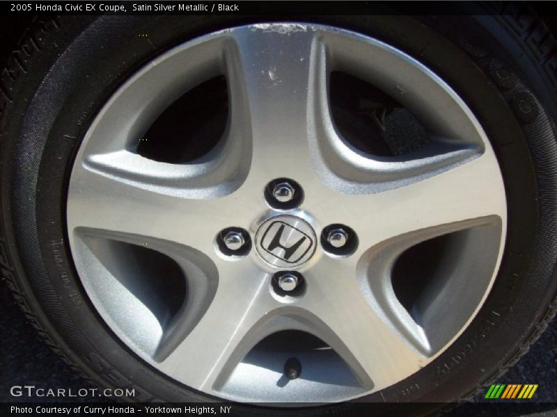 Satin Silver Metallic / Black 2005 Honda Civic EX Coupe