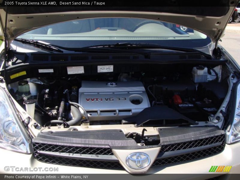 Desert Sand Mica / Taupe 2005 Toyota Sienna XLE AWD