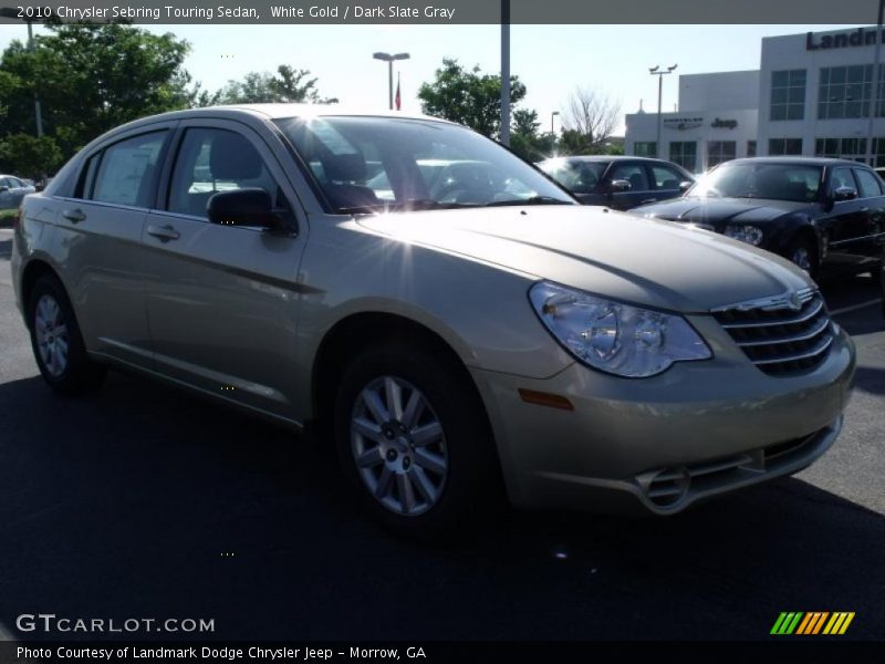 White Gold / Dark Slate Gray 2010 Chrysler Sebring Touring Sedan