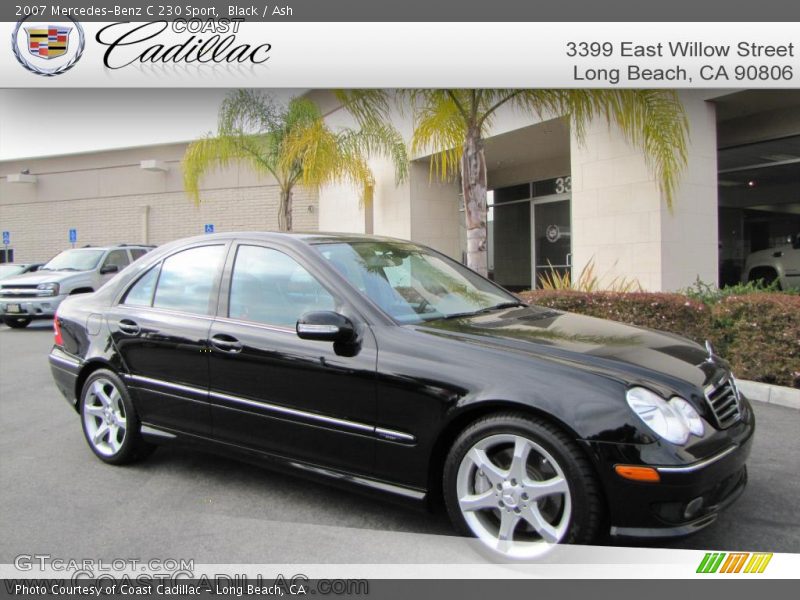 Black / Ash 2007 Mercedes-Benz C 230 Sport
