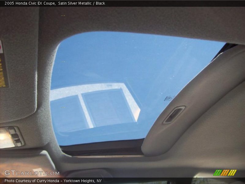 Satin Silver Metallic / Black 2005 Honda Civic EX Coupe