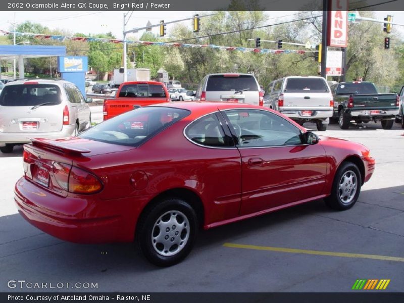 Bright Red / Pewter 2002 Oldsmobile Alero GX Coupe