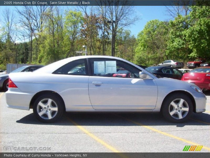 Satin Silver Metallic / Black 2005 Honda Civic EX Coupe