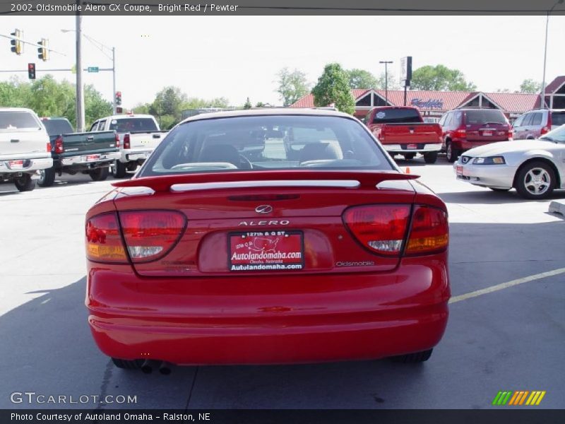 Bright Red / Pewter 2002 Oldsmobile Alero GX Coupe