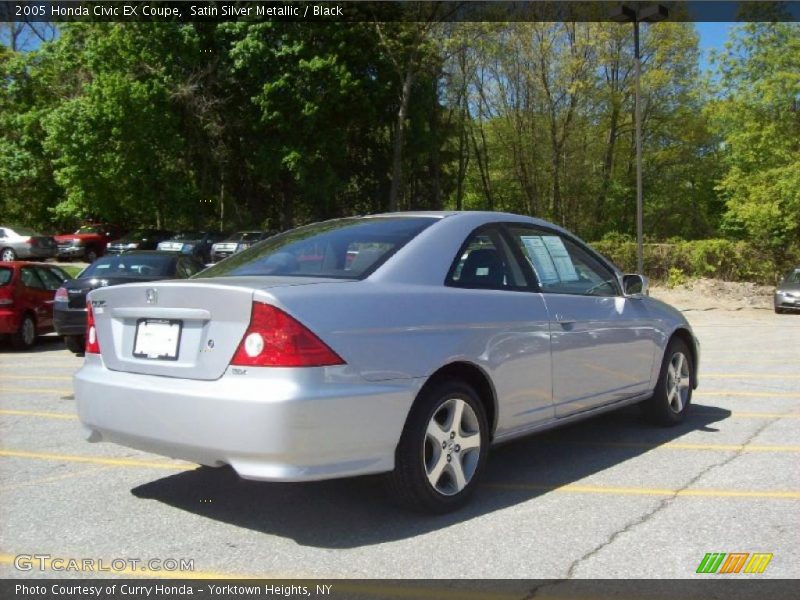 Satin Silver Metallic / Black 2005 Honda Civic EX Coupe