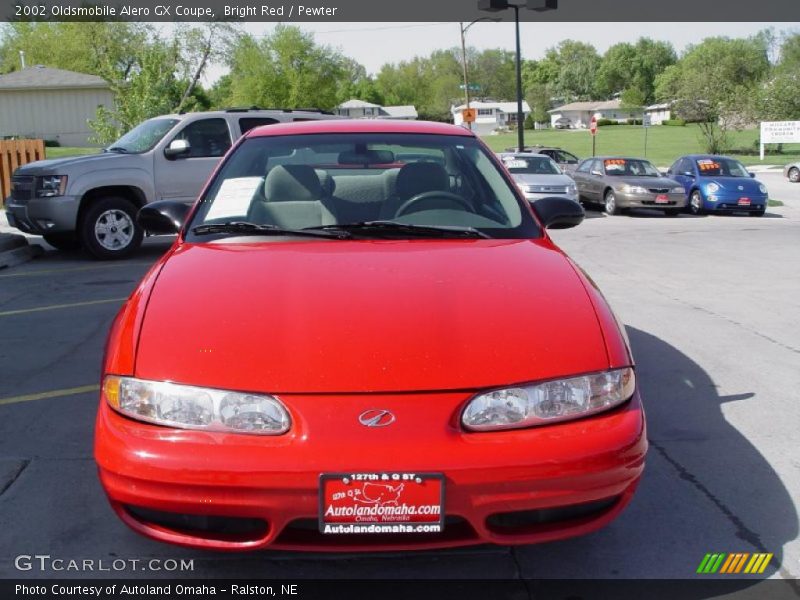 Bright Red / Pewter 2002 Oldsmobile Alero GX Coupe
