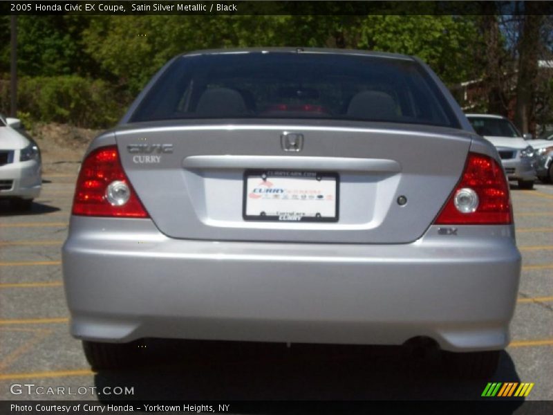 Satin Silver Metallic / Black 2005 Honda Civic EX Coupe