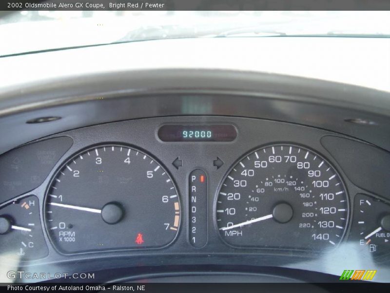 Bright Red / Pewter 2002 Oldsmobile Alero GX Coupe