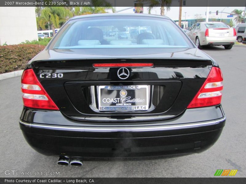 Black / Ash 2007 Mercedes-Benz C 230 Sport
