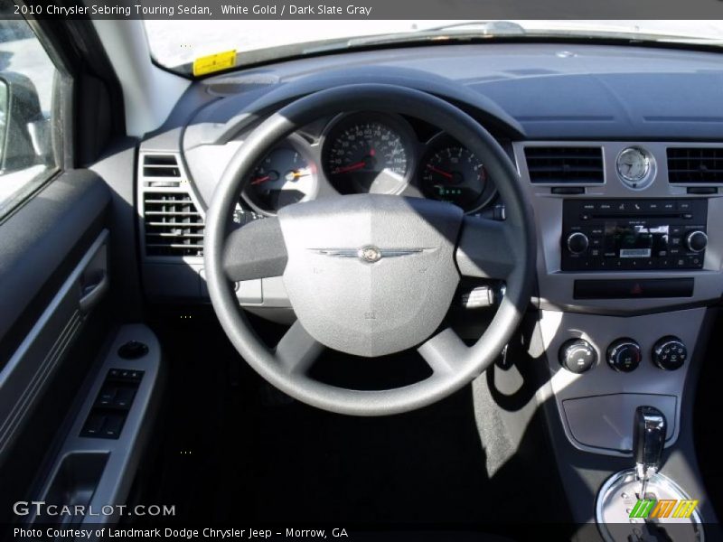 White Gold / Dark Slate Gray 2010 Chrysler Sebring Touring Sedan