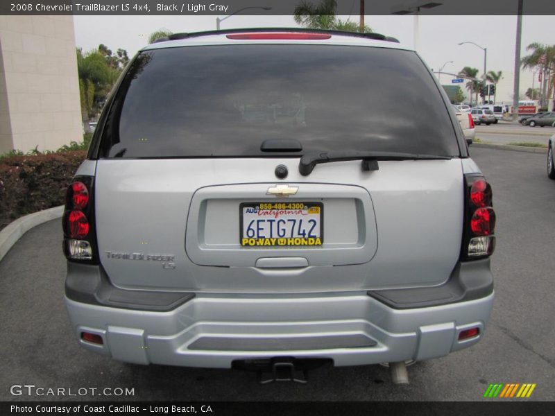 Black / Light Gray 2008 Chevrolet TrailBlazer LS 4x4