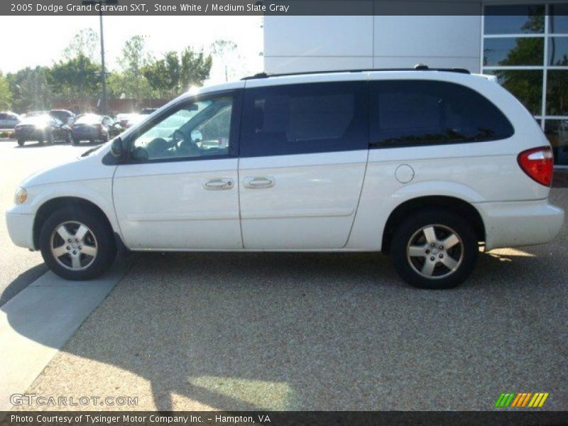 Stone White / Medium Slate Gray 2005 Dodge Grand Caravan SXT