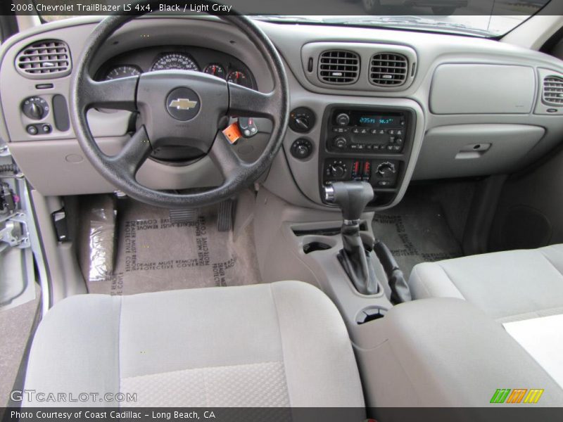 Black / Light Gray 2008 Chevrolet TrailBlazer LS 4x4