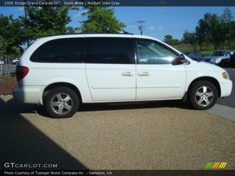 Stone White / Medium Slate Gray 2005 Dodge Grand Caravan SXT