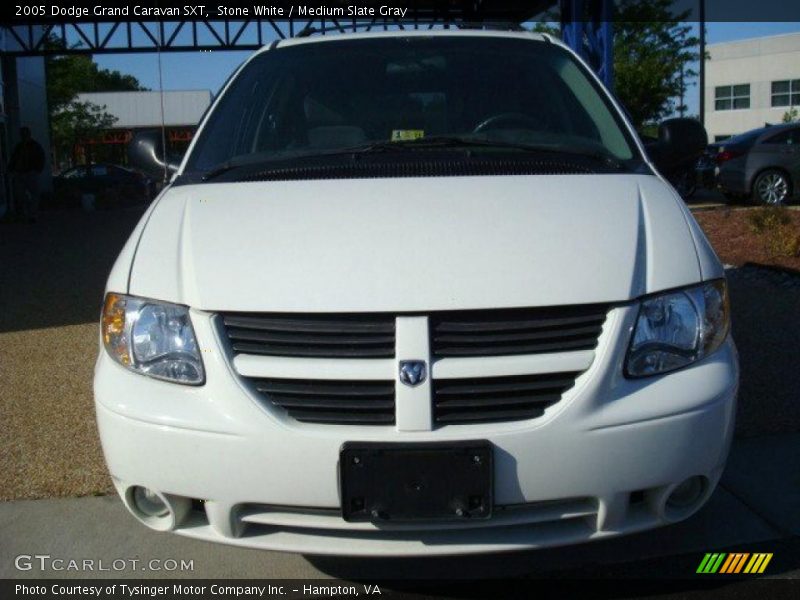 Stone White / Medium Slate Gray 2005 Dodge Grand Caravan SXT