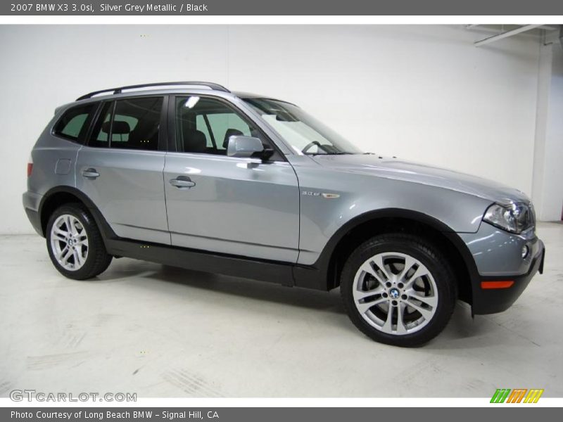 Silver Grey Metallic / Black 2007 BMW X3 3.0si