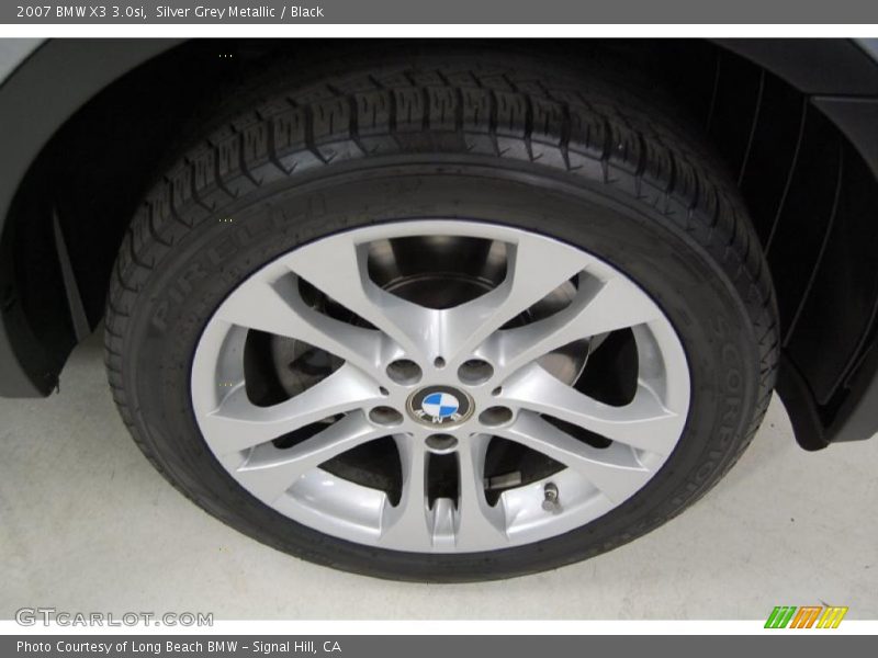 Silver Grey Metallic / Black 2007 BMW X3 3.0si