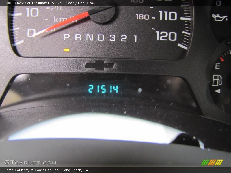 Black / Light Gray 2008 Chevrolet TrailBlazer LS 4x4