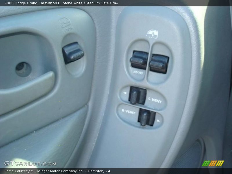 Stone White / Medium Slate Gray 2005 Dodge Grand Caravan SXT